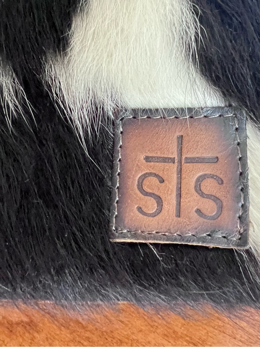 STS RANCHWEAR BY CARROLL WOMEN'S Cow Hair Print HAIR-ON HIDE Leather PURSE Bag - Picture 2 of 13